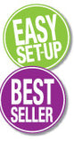 Standard 10 x 10 Event Tent Kit (Full-Color Thermal Imprint, 2 Locations)