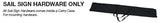 15' Tear Drop Sail Sign Kit Double-Sided with Scissor Base