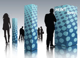 SwiftPrint Totem 3 - 3-Sided Selft Standing Display